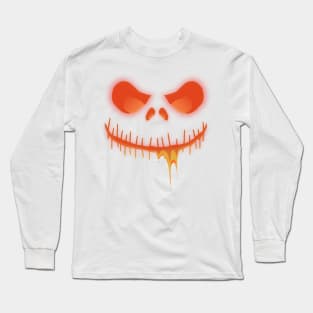 Scary Eyes And Mouth  For Halloween Long Sleeve T-Shirt